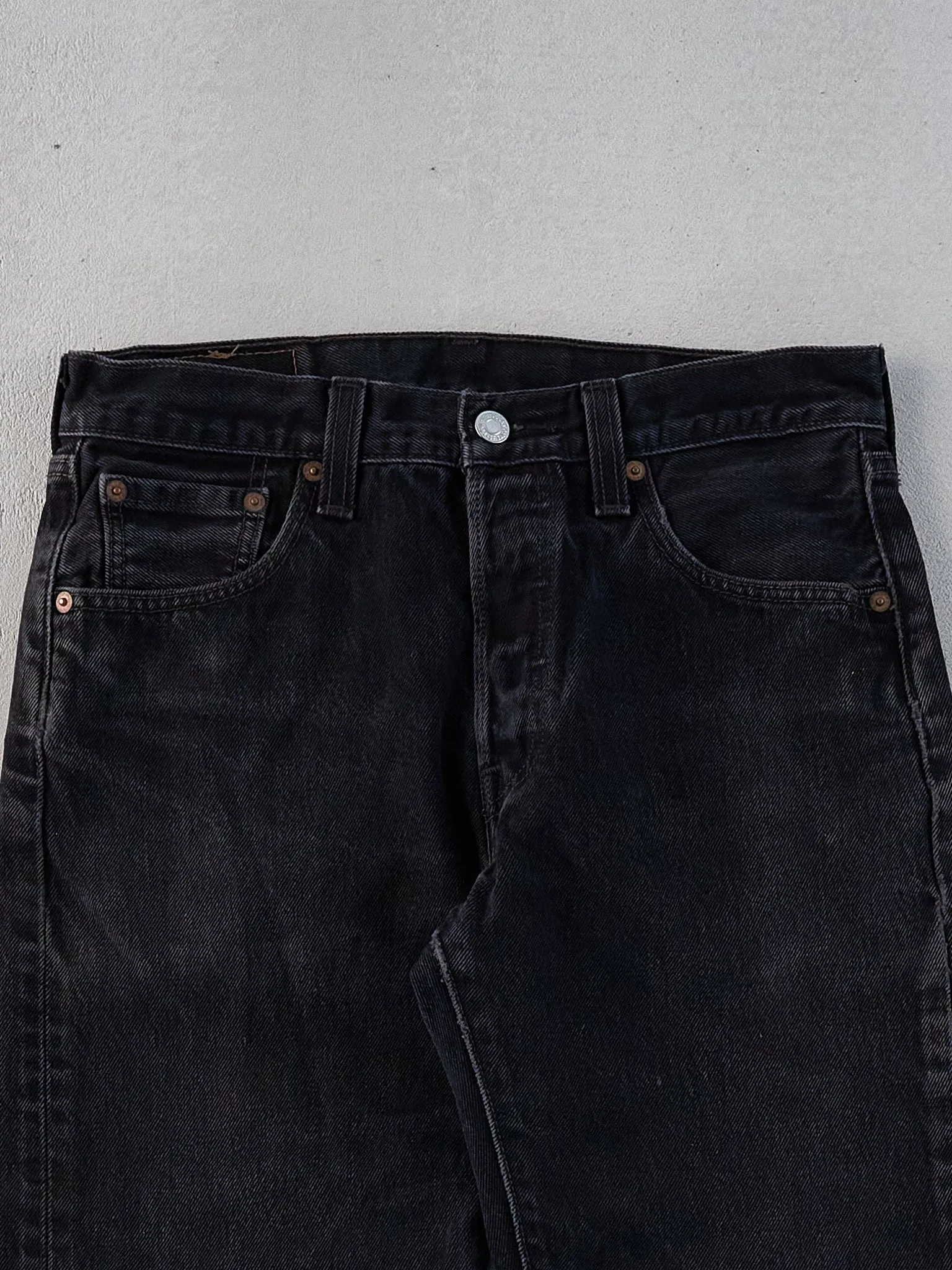 Vintage 90s Black Levi's 501 Denim Jeans (30x30) sold by Rebalance Vintage product image thumbnail 3
