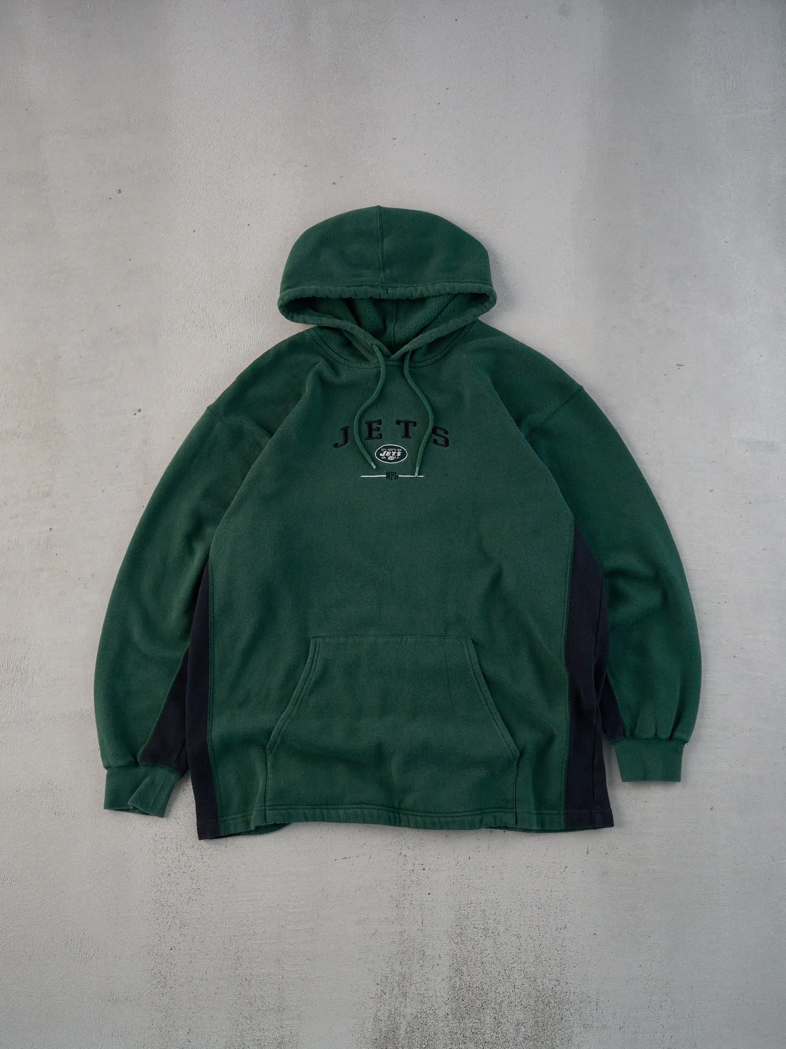 Vintage 90s Dark Green New York Jets NFL Hoodie (L/XL) sold by Rebalance Vintage