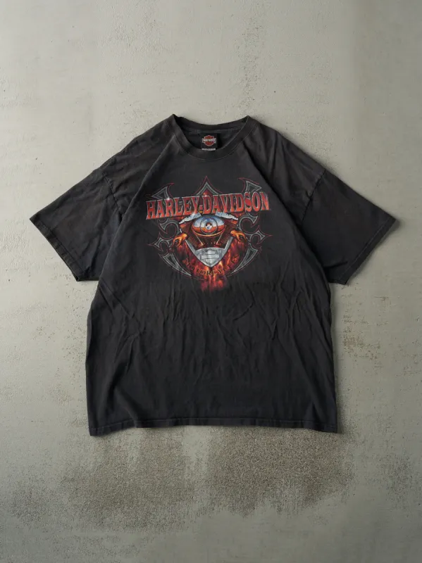 Vintage 08' Black Orlando Florida Harley Davidson Tee (L) sold by Rebalance Vintage