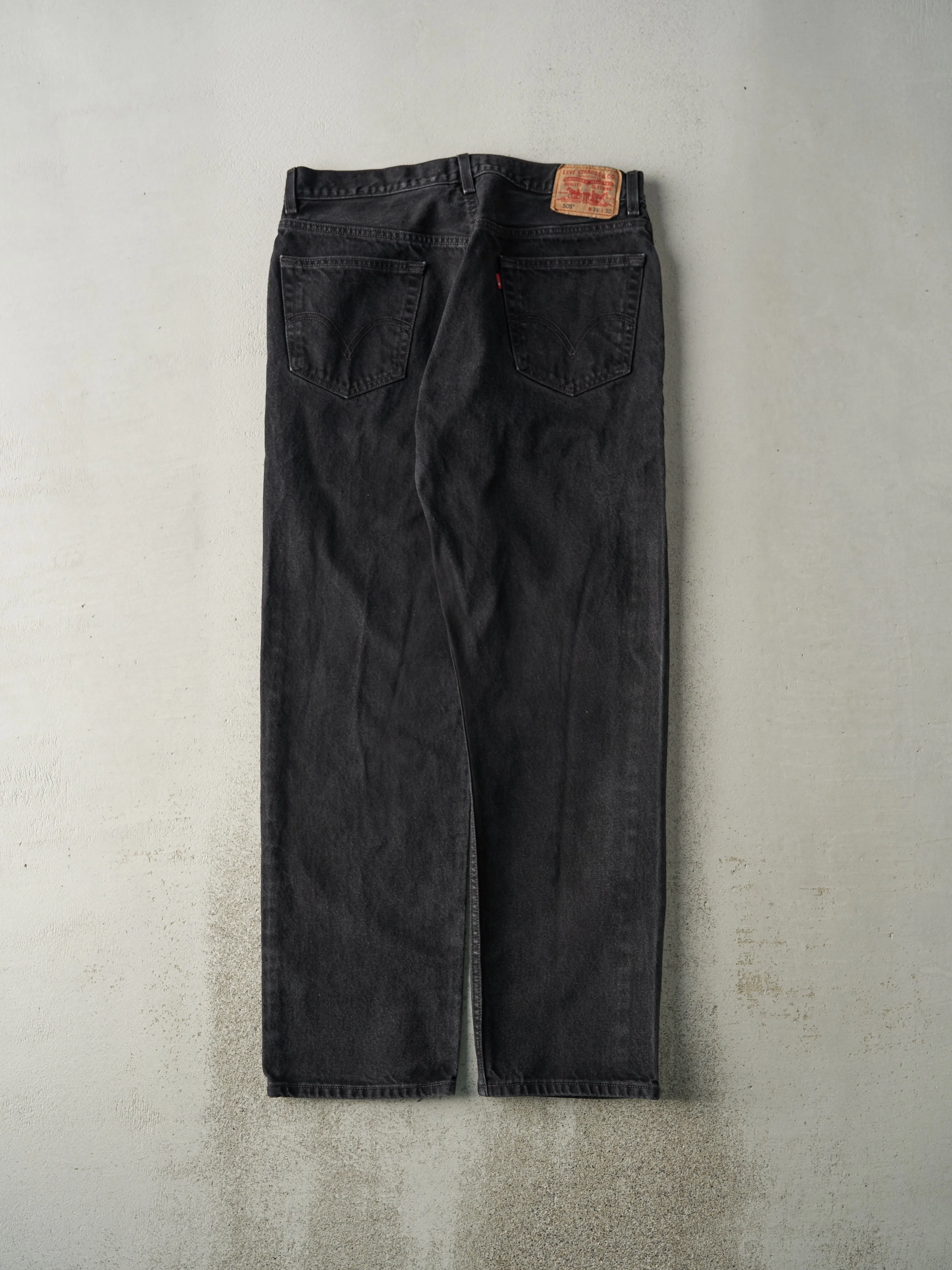 Vintage Y2K Black Levi's 505 Denim Pants (34x32) sold by Rebalance Vintage product image thumbnail 2