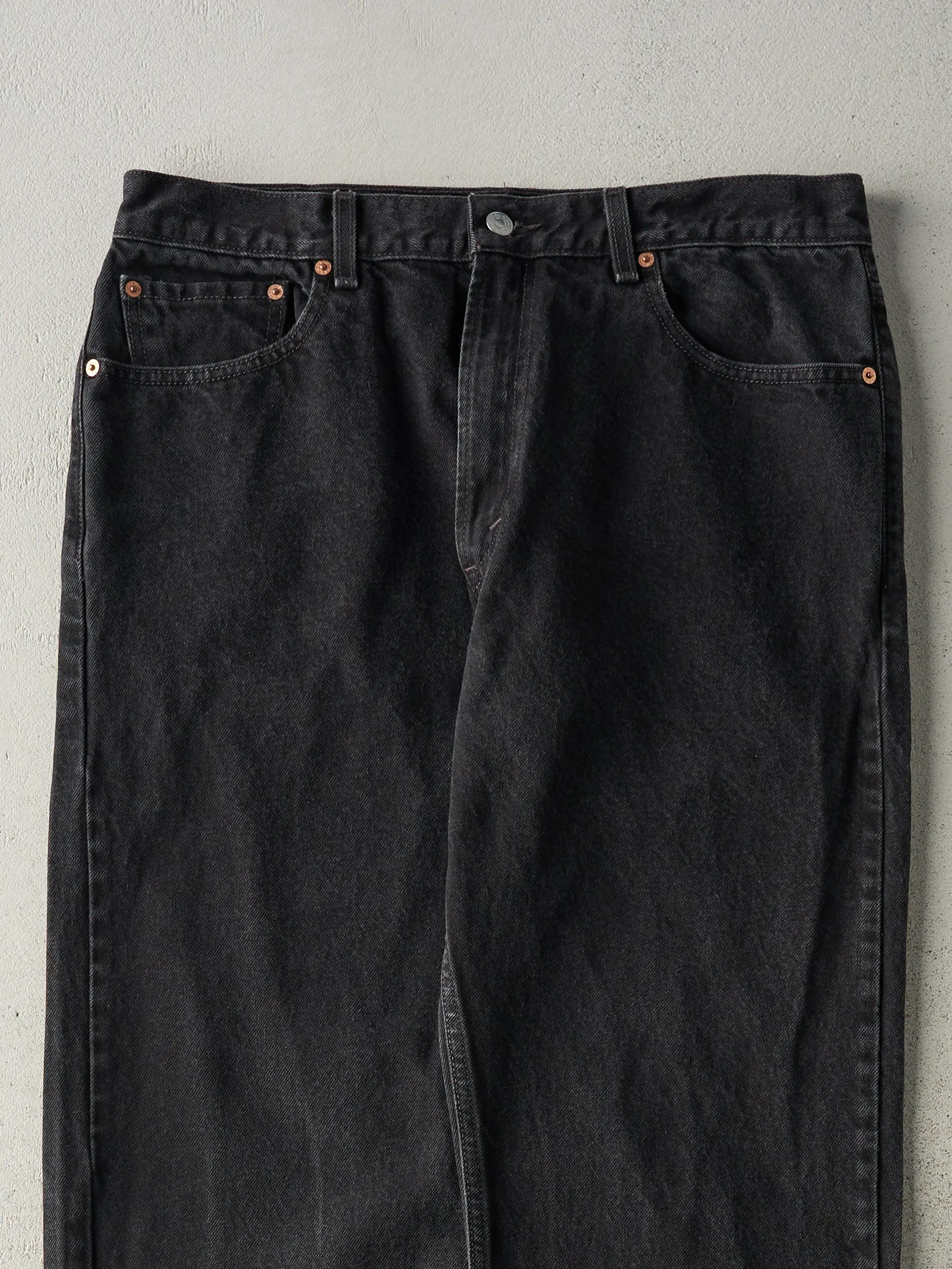 Vintage Y2K Black Levi's 505 Denim Pants (34x32) sold by Rebalance Vintage product image thumbnail 3