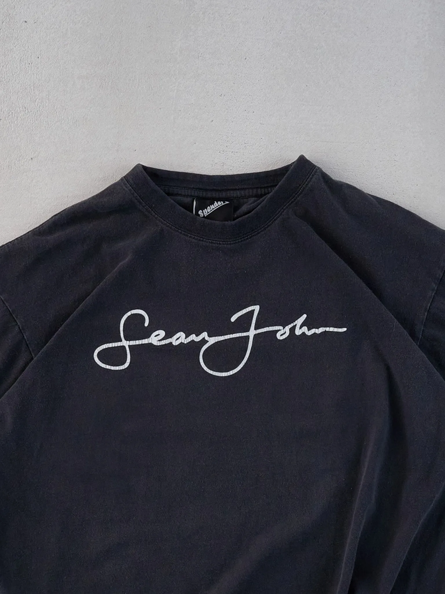 Vintage 90s Washed Black Sean John Signature Tee (L) sold by Rebalance Vintage product image thumbnail 2