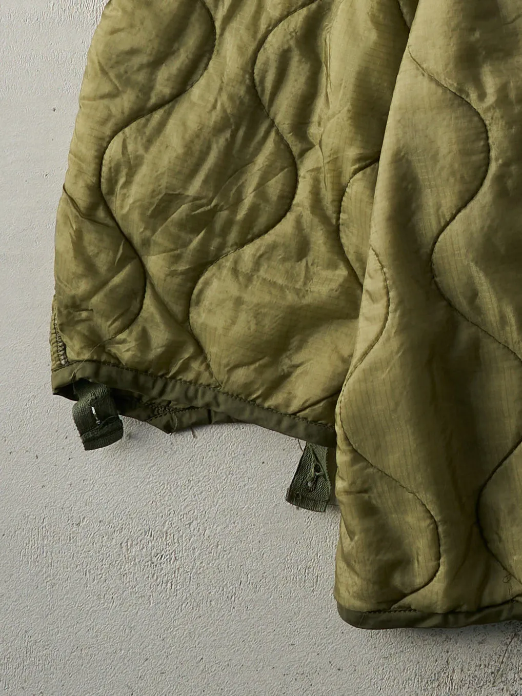Vintage 90s Army Green Nylon Military Liner Jacket (XL) sold by Rebalance Vintage product image thumbnail 3