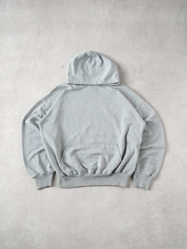 Vintage 90s Grey Eaton Blank Hoodie (S/M) sold by Rebalance Vintage