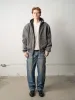 Vintage Y2K Washed Grey Carhartt Hooded Work Jacket (L) sold by Rebalance Vintage