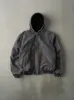 Vintage Y2K Washed Grey Carhartt Hooded Work Jacket (L) sold by Rebalance Vintage