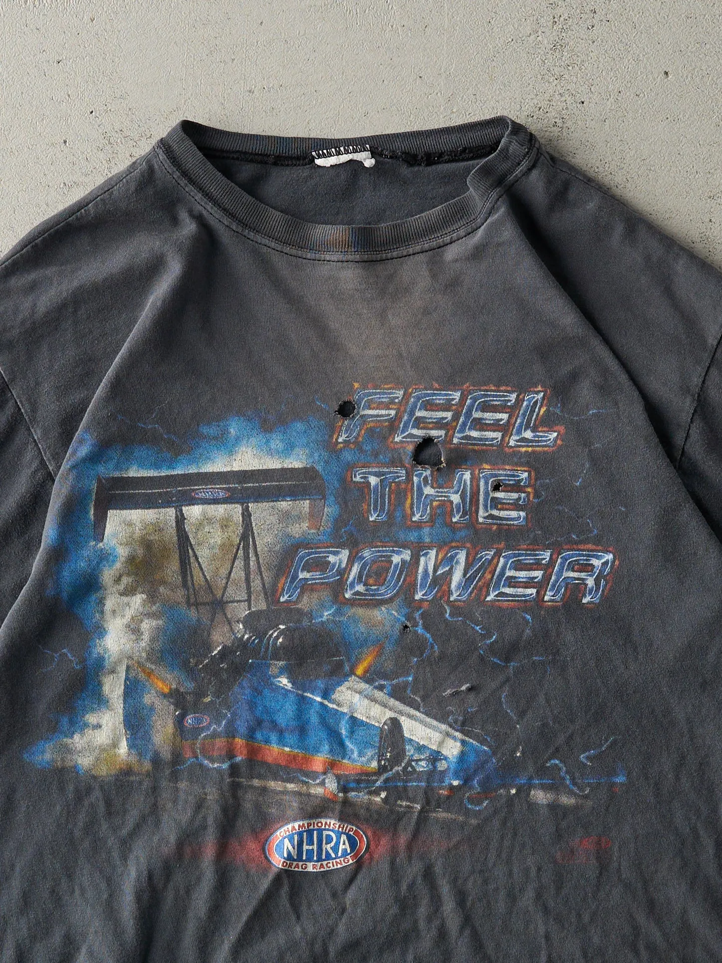 Vintage 97' Faded Black NHRA Winston Drag Racing Tee (M) sold by Rebalance Vintage product image thumbnail 3