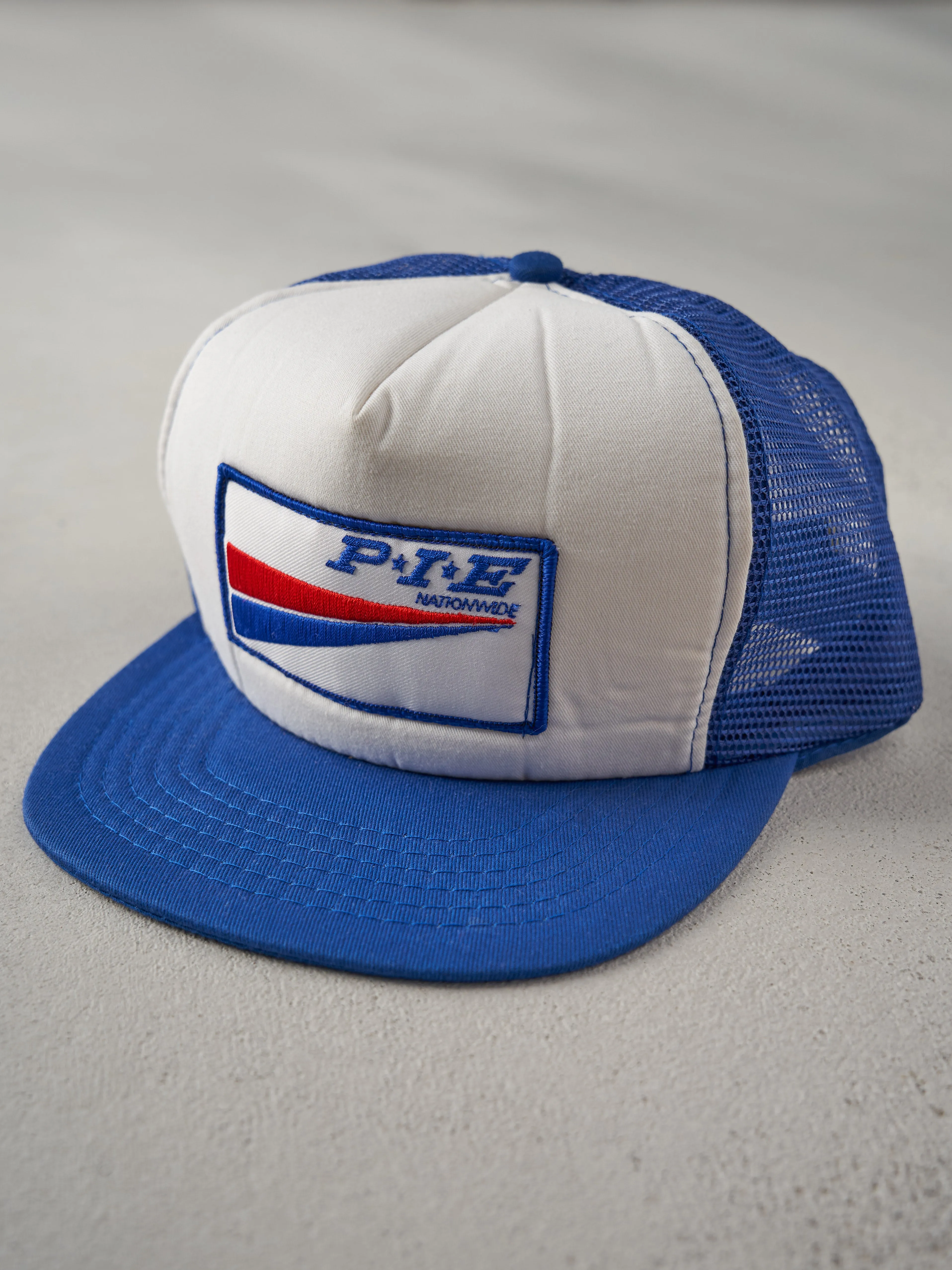 Vintage 70s Royal Blue P.I.E Nationwide Foam Trucker Hat (O/S) sold by Rebalance Vintage product image thumbnail 2