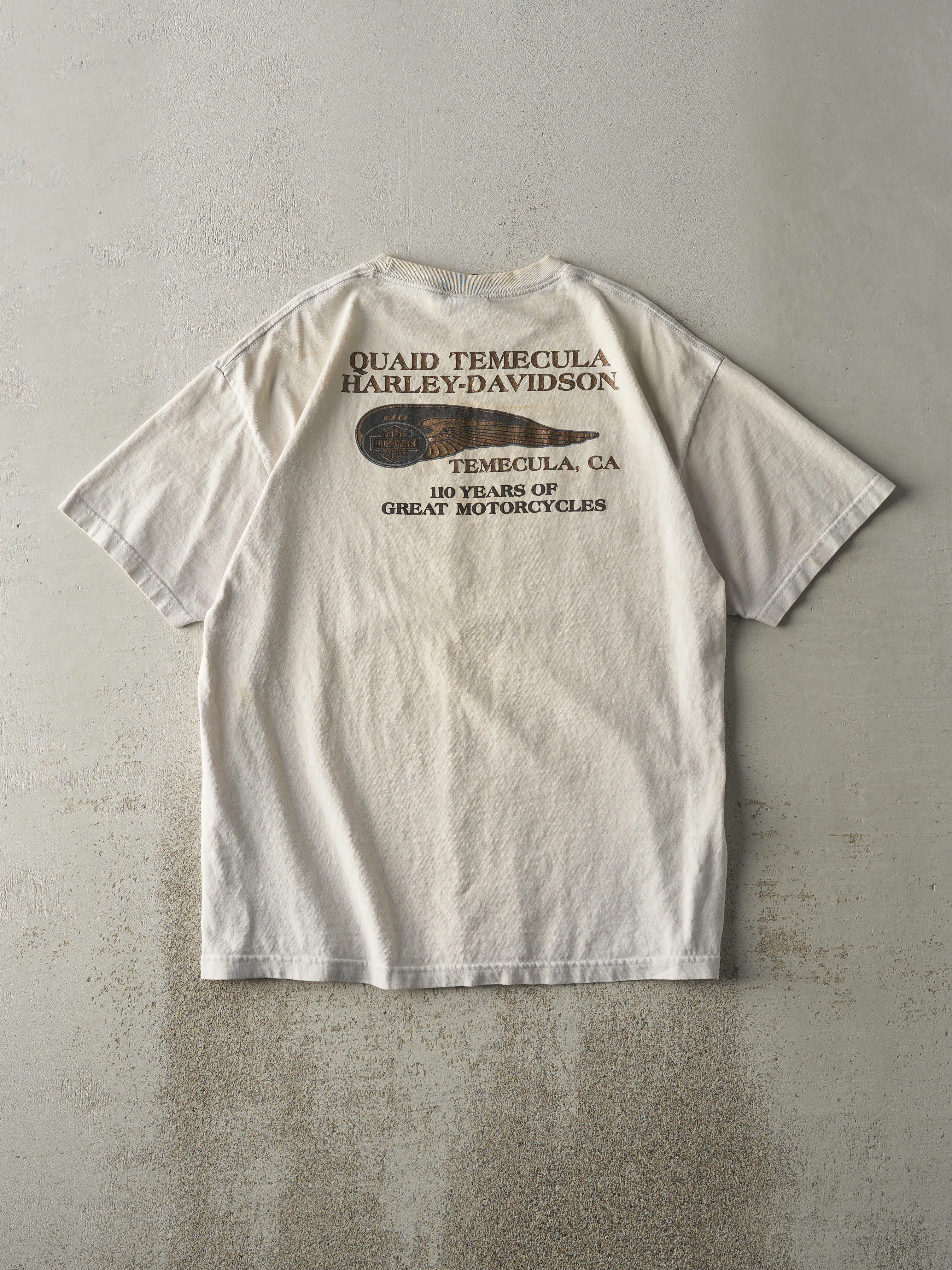 13' Beige Temecula California Harley Davidson Tee (L) sold by Rebalance Vintage product image thumbnail 2