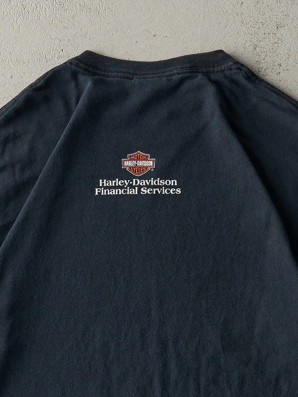 Vintage 03' Black Harley Davidson Logo Tee (M) sold by Rebalance Vintage product image thumbnail 4