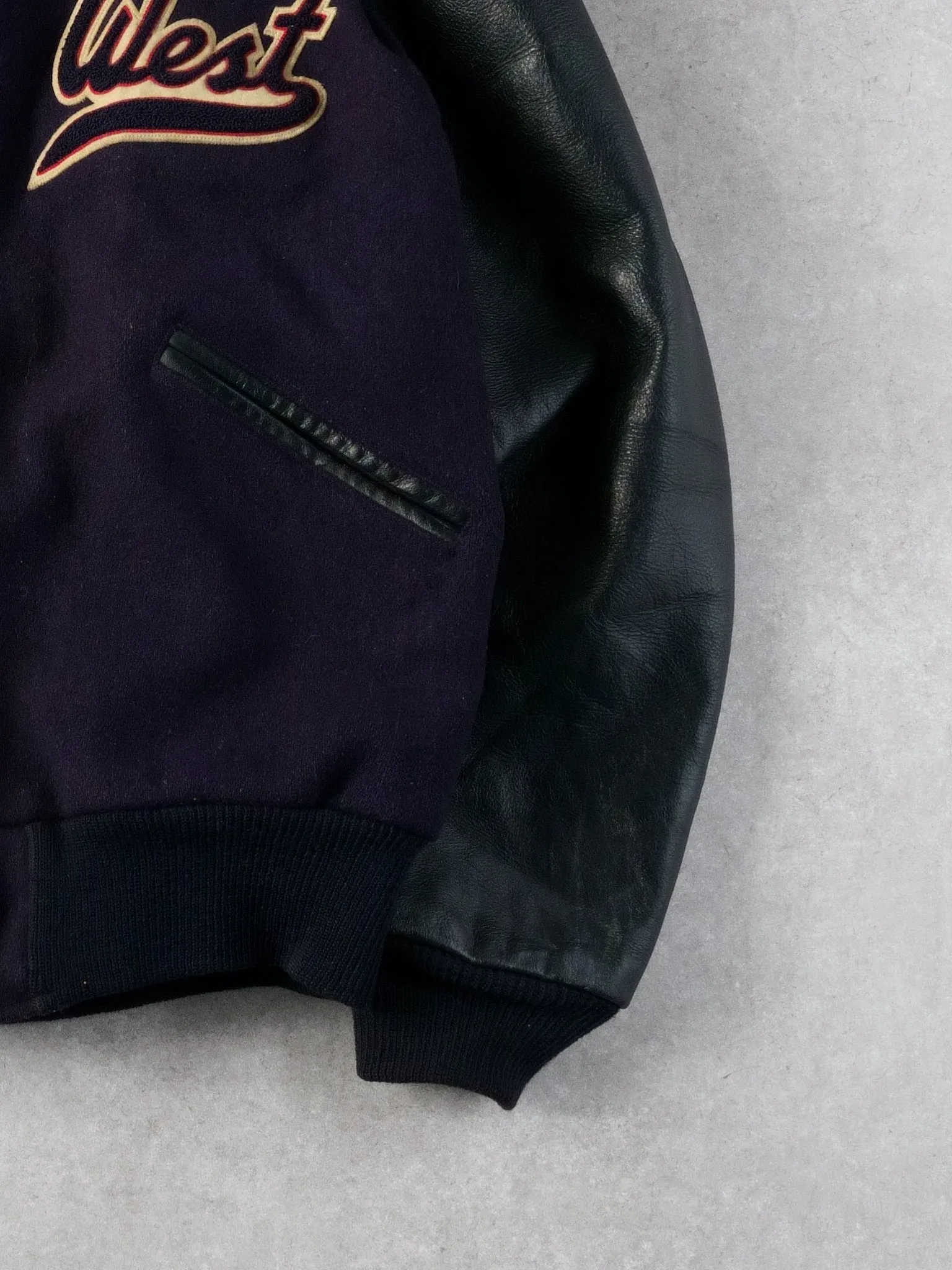 Vintage 70s Navy Blue West Steichens Varsity Jacket (M) sold by Rebalance Vintage product image thumbnail 2