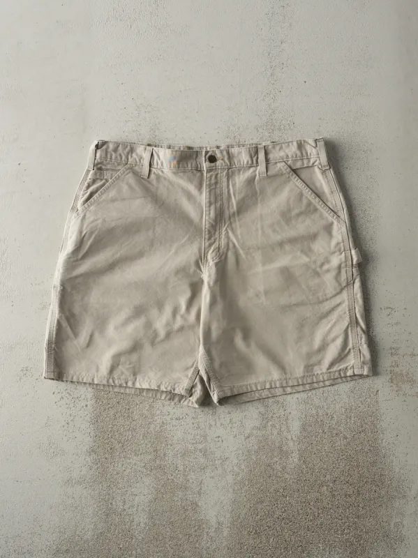 Vintage Y2K Beige Carhartt Lightweight Carpenter Shorts (38x8) sold by Rebalance Vintage