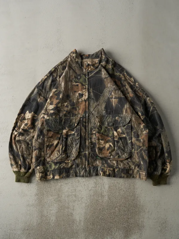 Vintage Y2K Mossy Oak Camo Zip Up Lightweight Jacket (XXL) sold by Rebalance Vintage