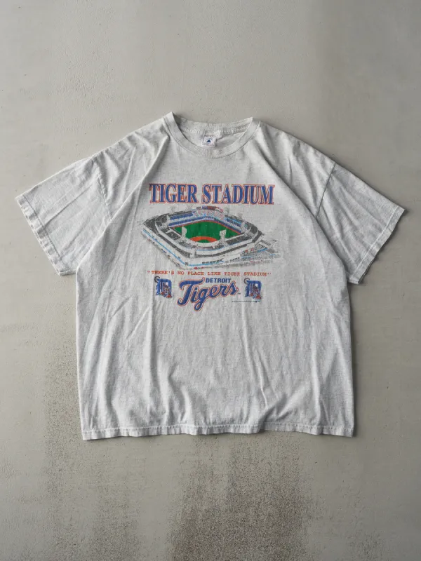 Vintage 96' Heather Grey Rare Detroit Tigers Stadium Tee (L) sold by Rebalance Vintage