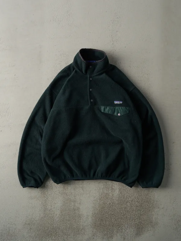Vintage 80s Forest Green Patagonia Synchilla Fleece (M) sold by Rebalance Vintage