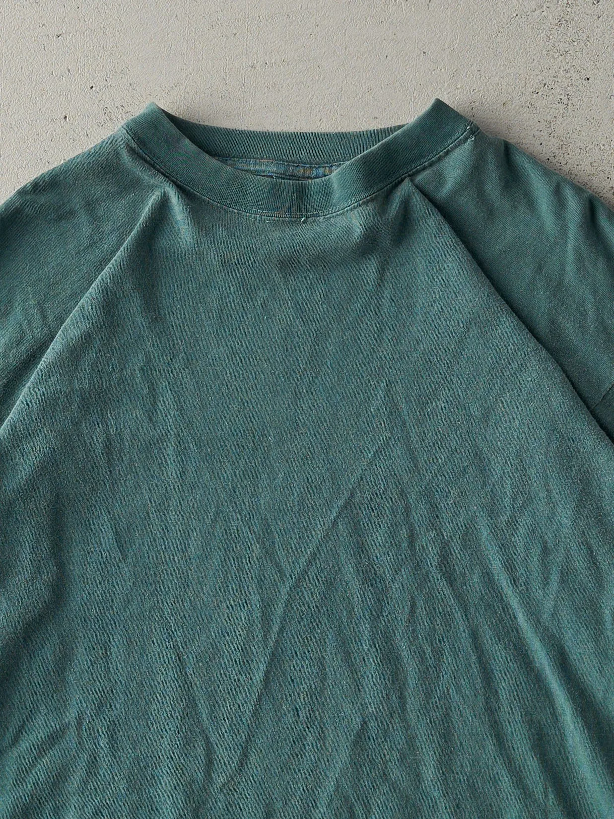 Vintage 90s Washed Green Blank Tee (M) sold by Rebalance Vintage product image thumbnail 2