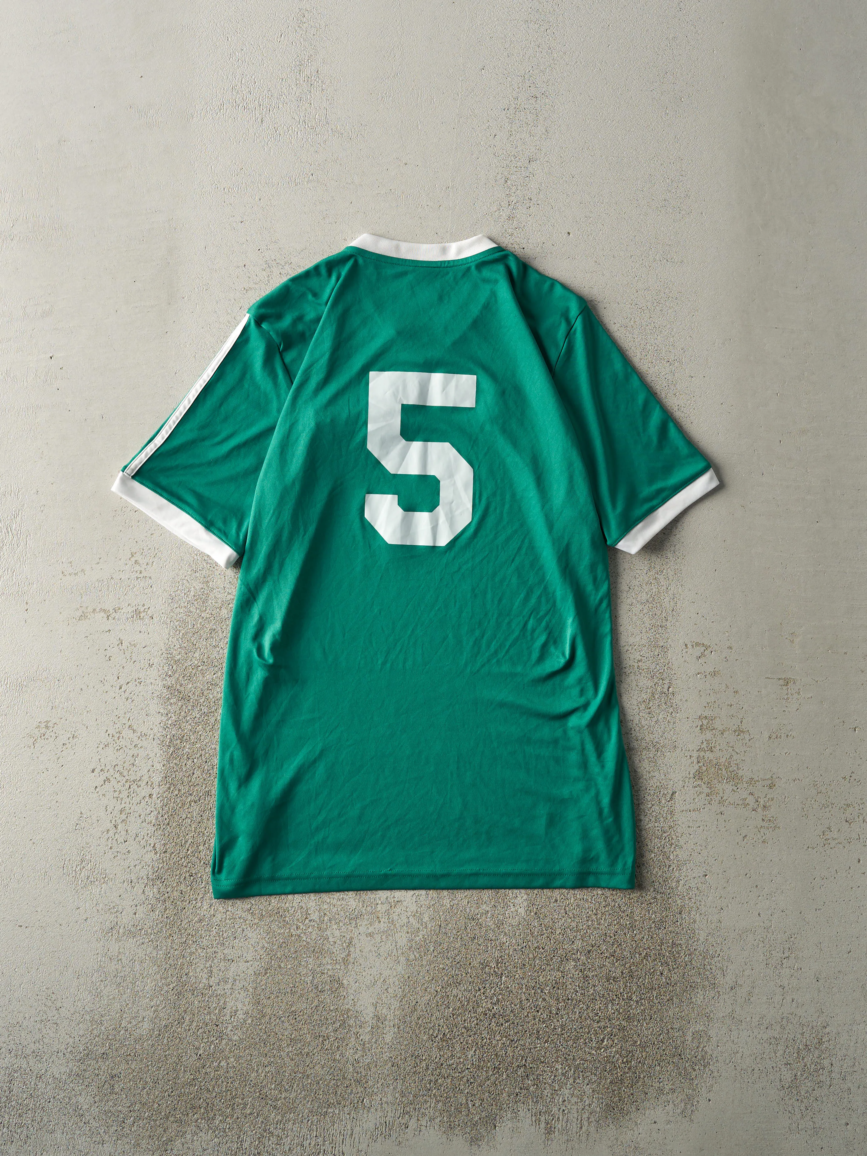 Vintage Y2K Green Adidas Black Sheep Soccer Jersey (M) sold by Rebalance Vintage product image thumbnail 3
