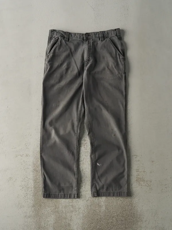 Vintage Y2K Grey Carhartt Work Pants (34.5x30) sold by Rebalance Vintage