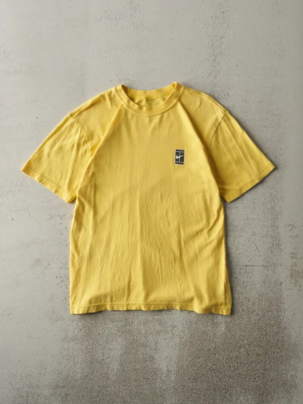 Vintage Y2K Yellow Nike Tennis Tee (S) sold by Rebalance Vintage