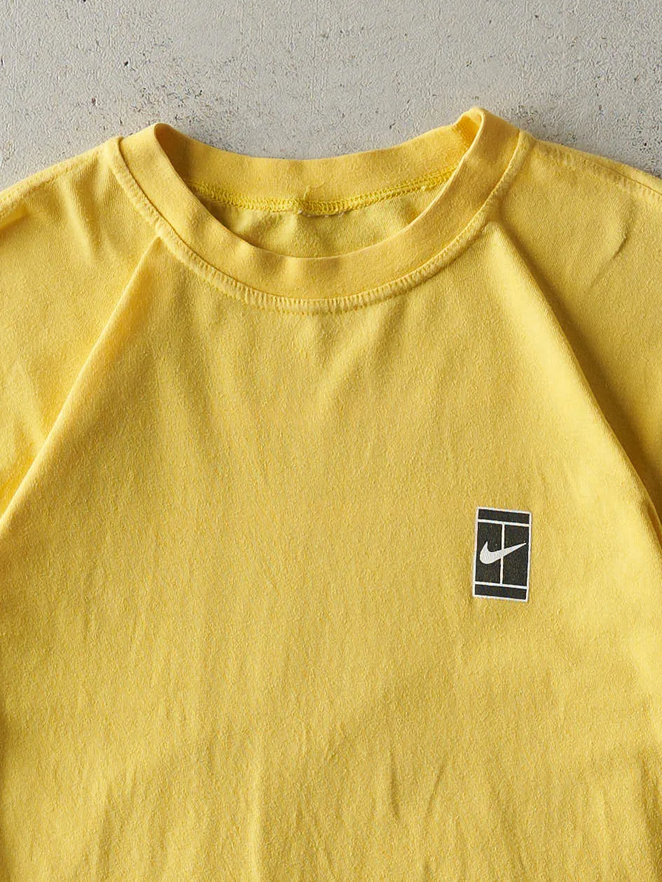 Vintage Y2K Yellow Nike Tennis Tee (S) sold by Rebalance Vintage product image thumbnail 3