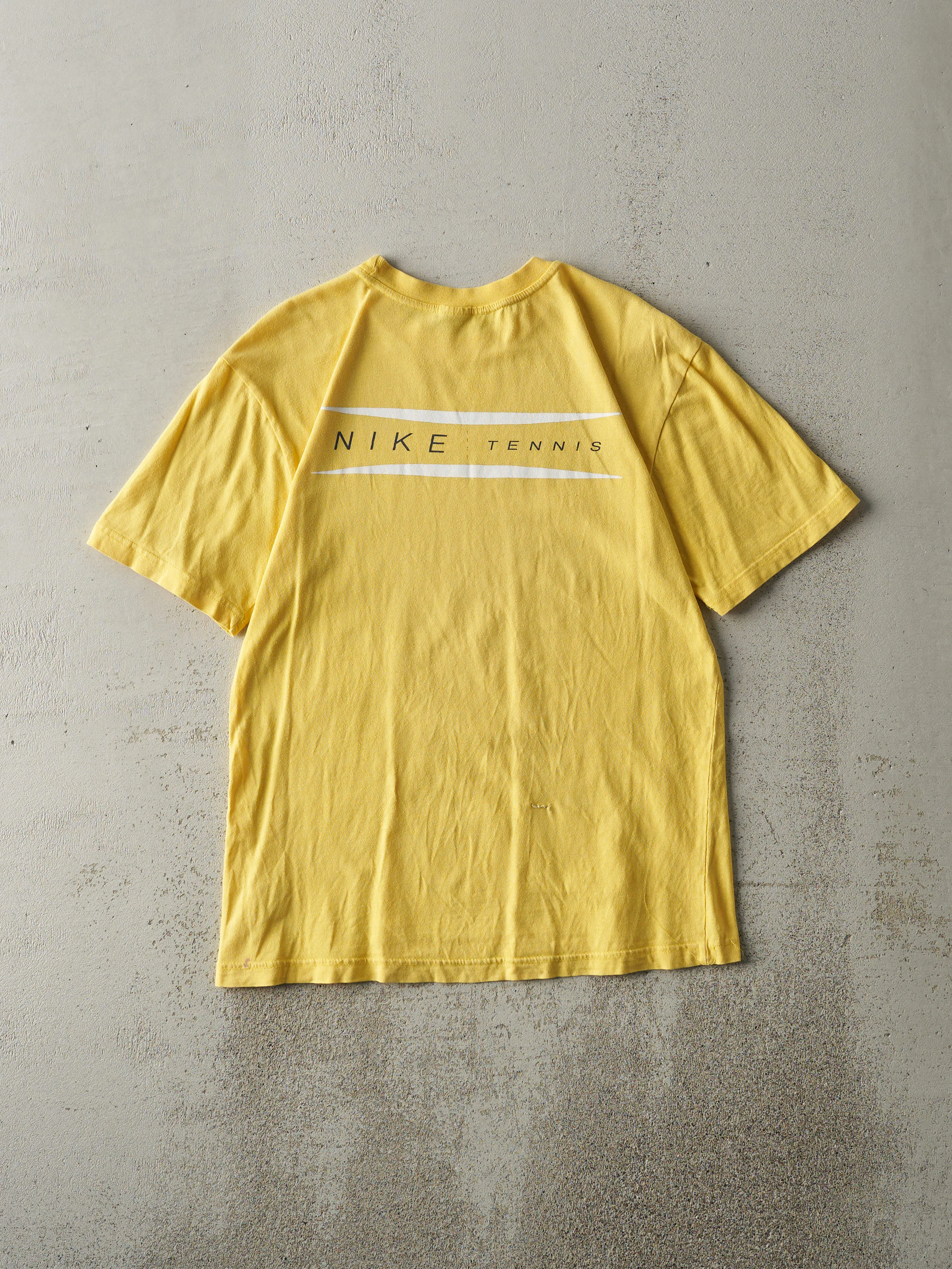 Vintage Y2K Yellow Nike Tennis Tee (S) sold by Rebalance Vintage product image thumbnail 2