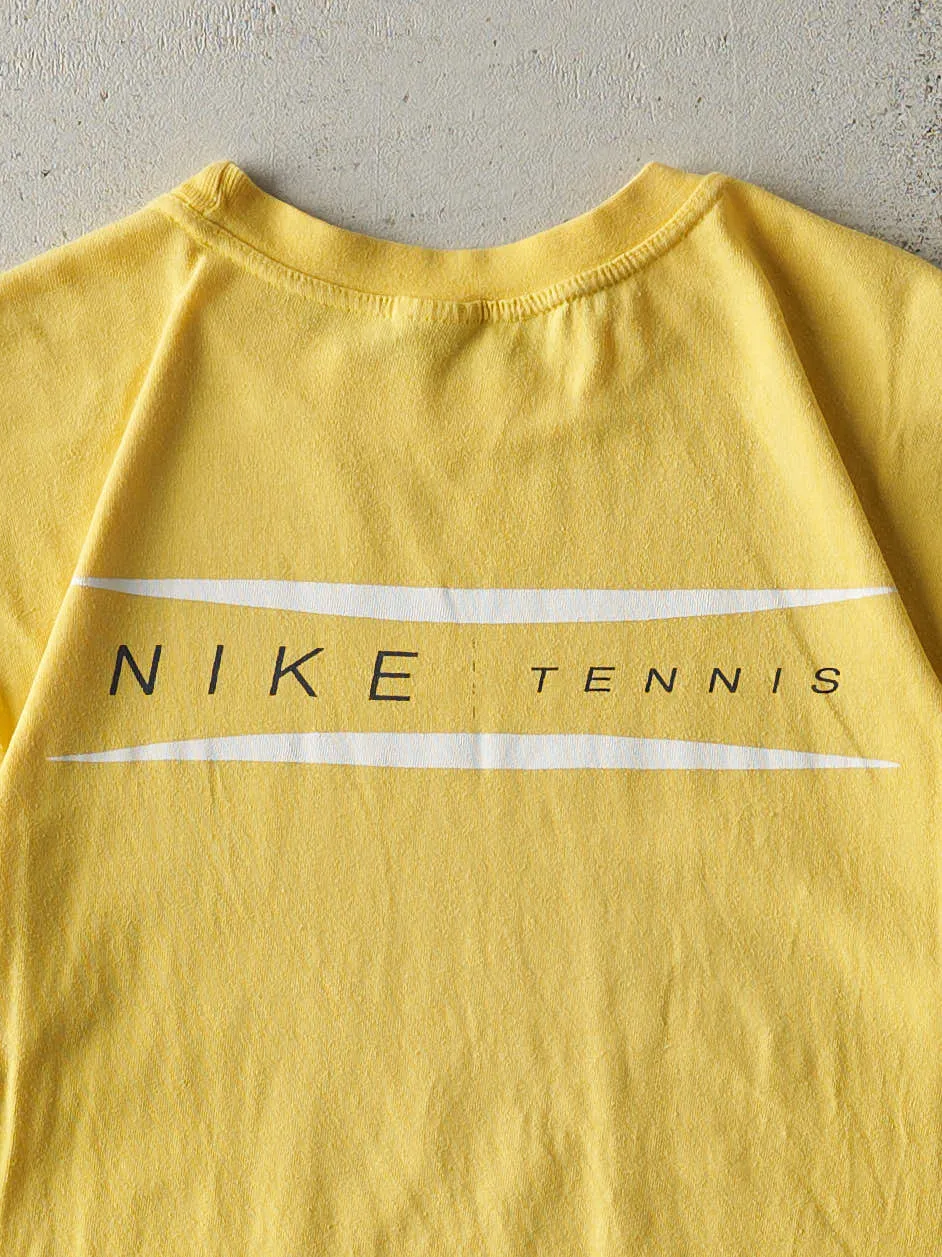 Vintage Y2K Yellow Nike Tennis Tee (S) sold by Rebalance Vintage product image thumbnail 4