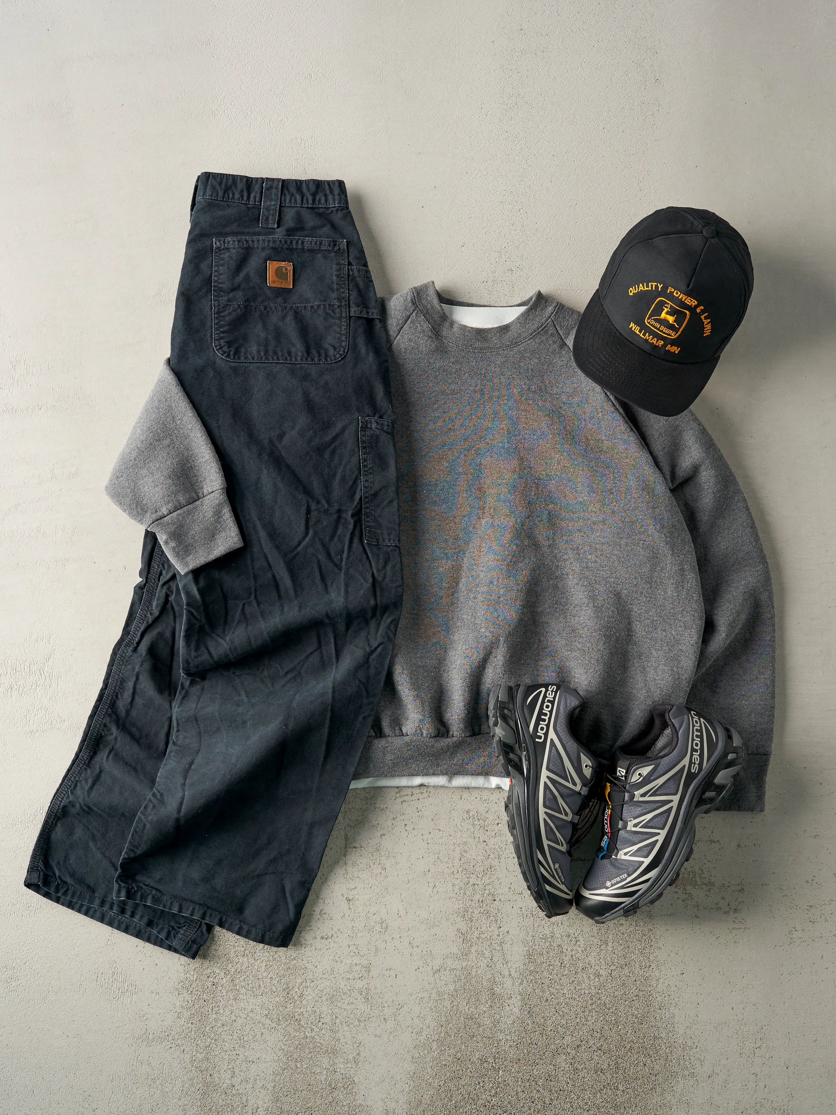 Vintage Y2K Black Dungaree Fit Carhartt Light Weight Carpenter (31.5x28.5) sold by Rebalance Vintage product image thumbnail 2