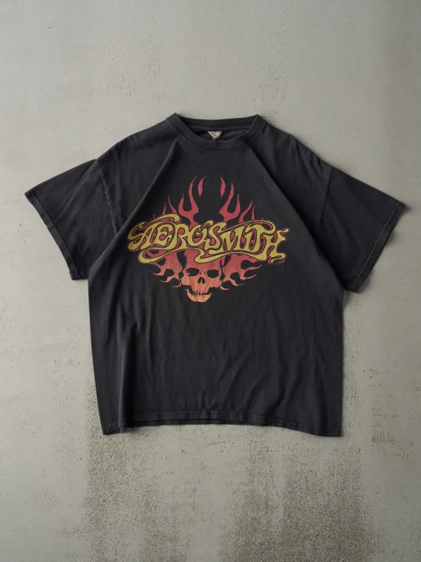 Vintage Y2K Faded Black Aerosmith Tee (M) sold by Rebalance Vintage