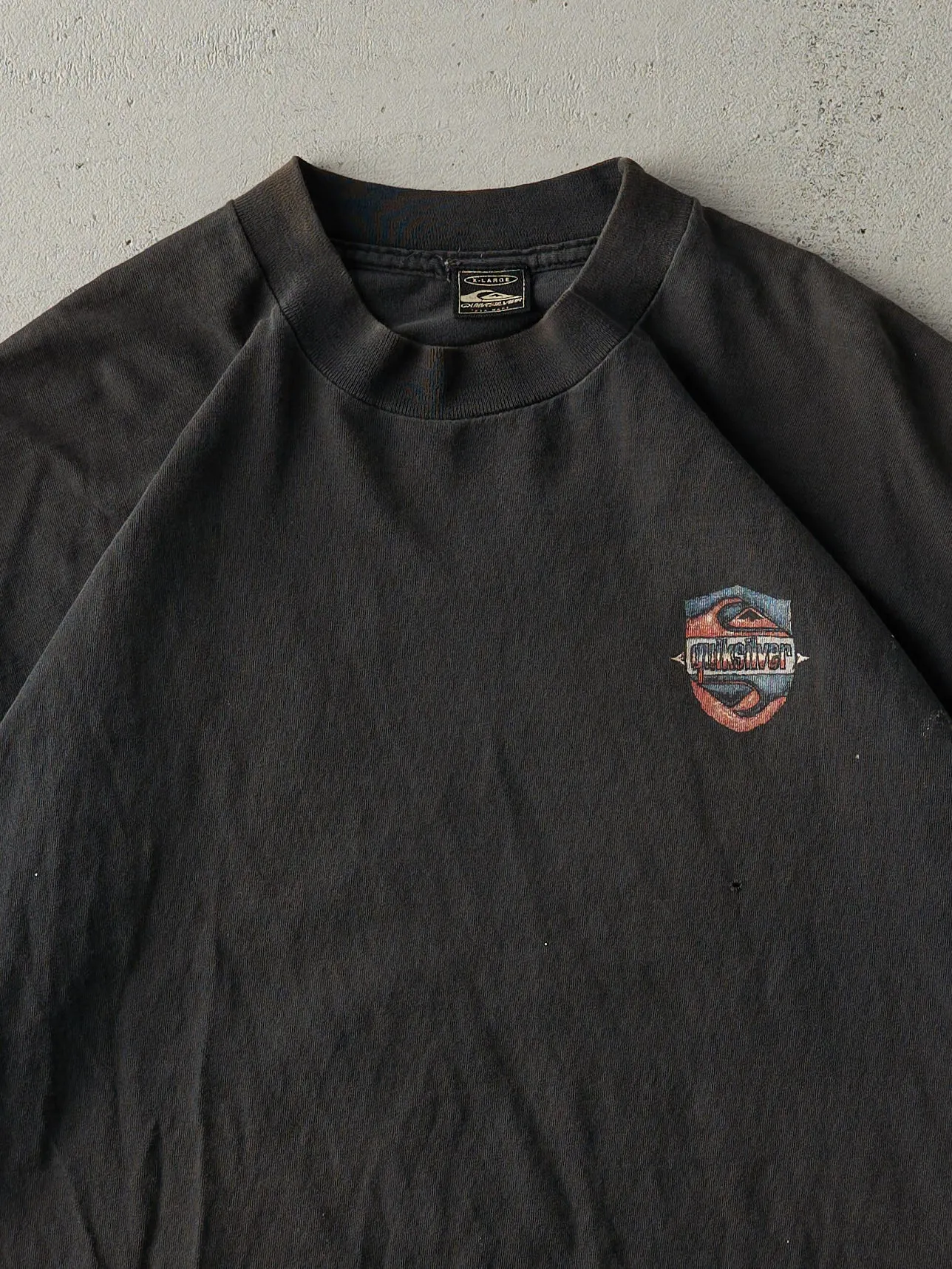 Vintage 90s Black Quiksilver Single Stitch Tee (L) sold by Rebalance Vintage product image thumbnail 3
