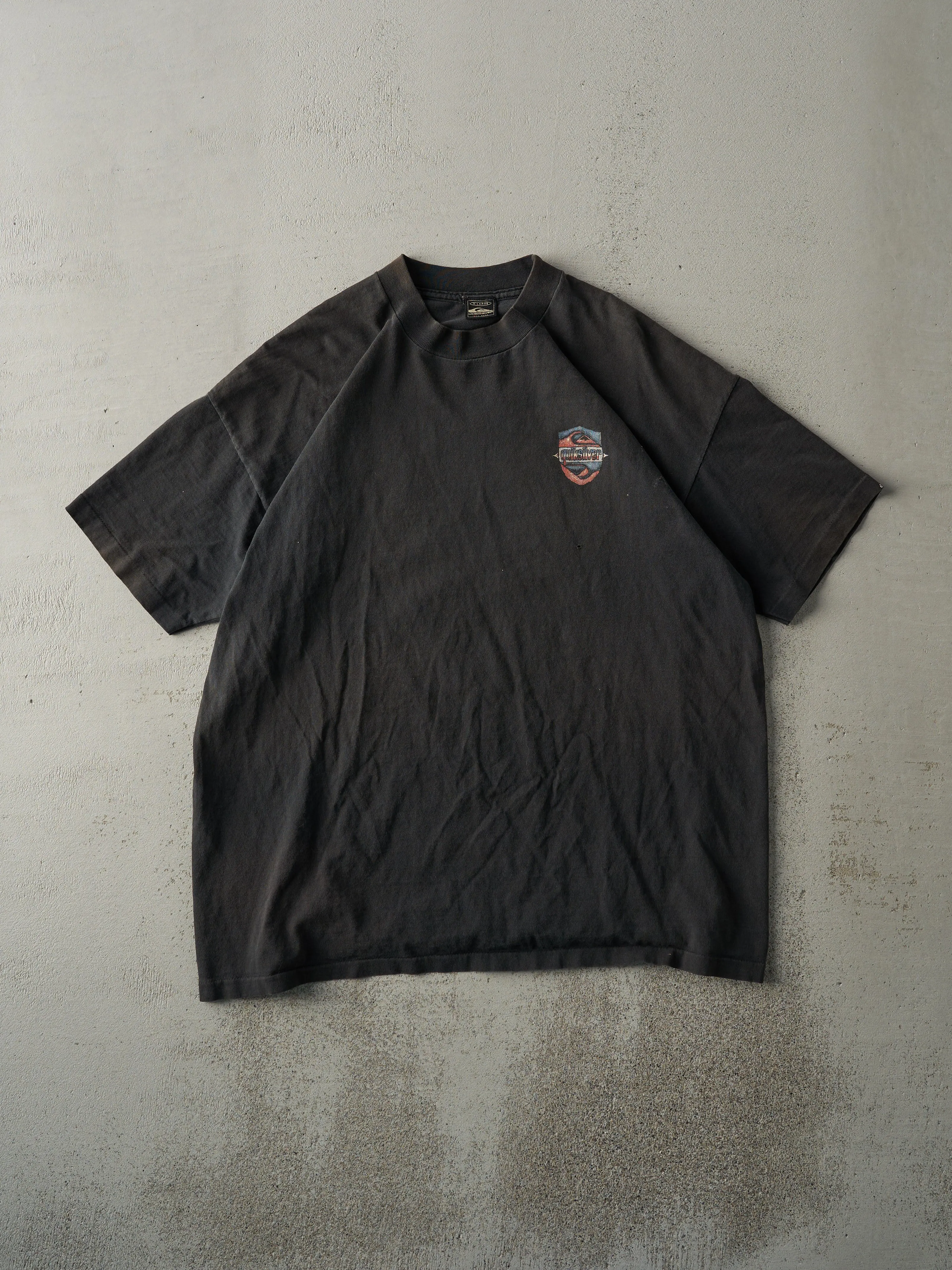 Vintage 90s Black Quiksilver Single Stitch Tee (L) sold by Rebalance Vintage product image thumbnail 2