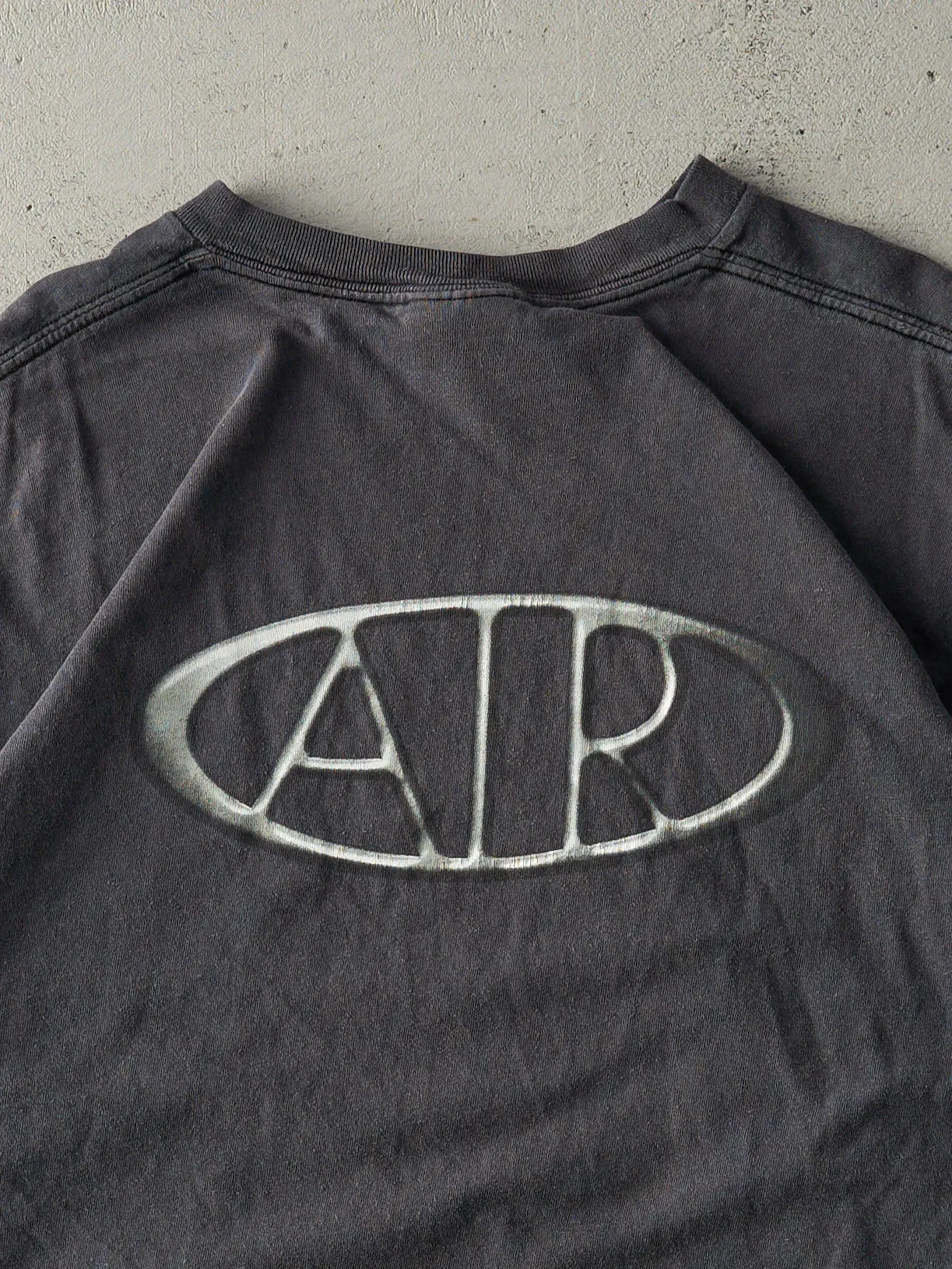 Vintage 90s Faded Black Nike Logo Tee (M) sold by Rebalance Vintage product image thumbnail 4