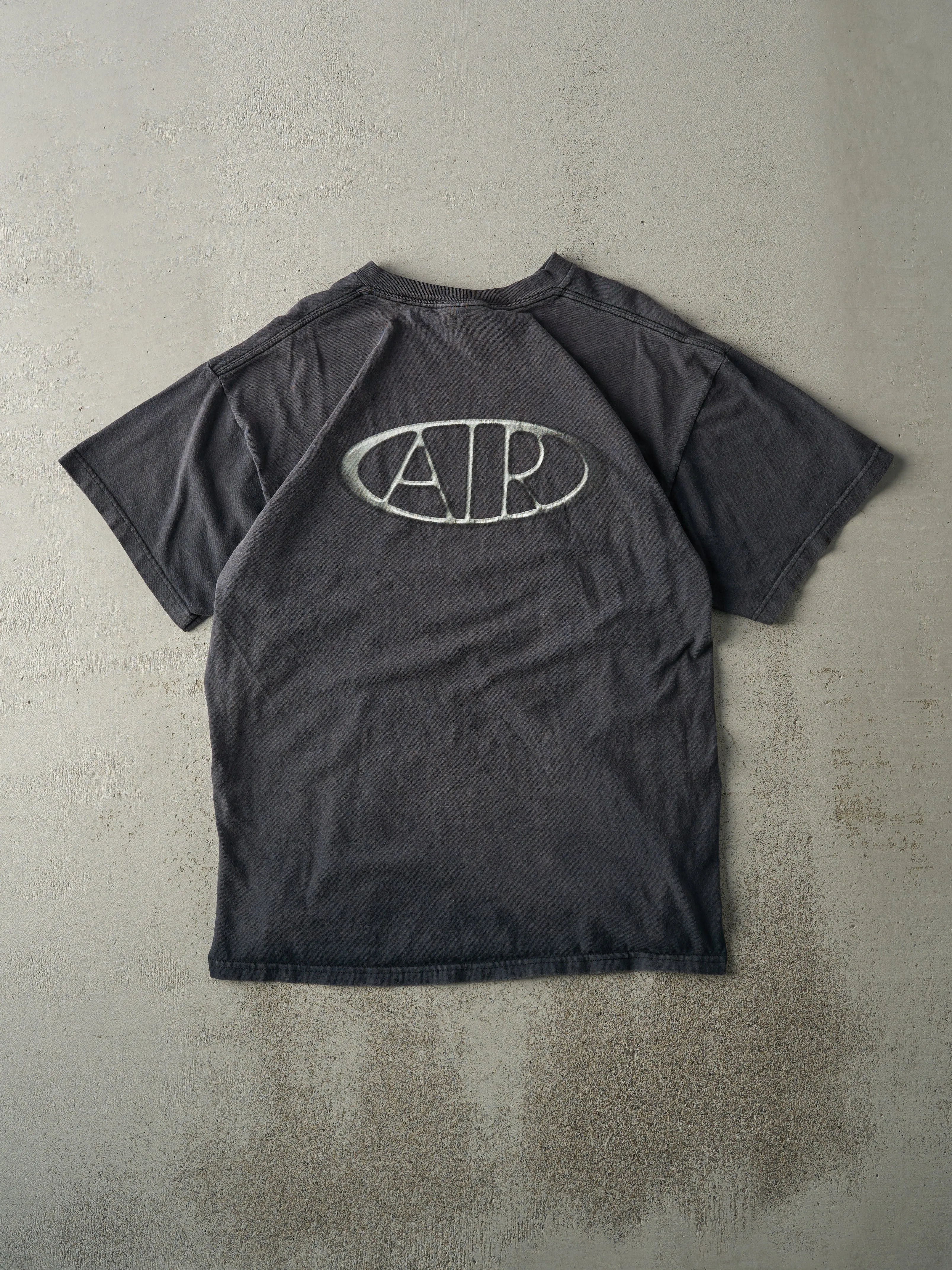 Vintage 90s Faded Black Nike Logo Tee (M) sold by Rebalance Vintage product image thumbnail 2