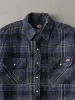 Vintage 90s Navy Blue Quilt Lined Dickies Flannel Jacket (L) sold by Rebalance Vintage