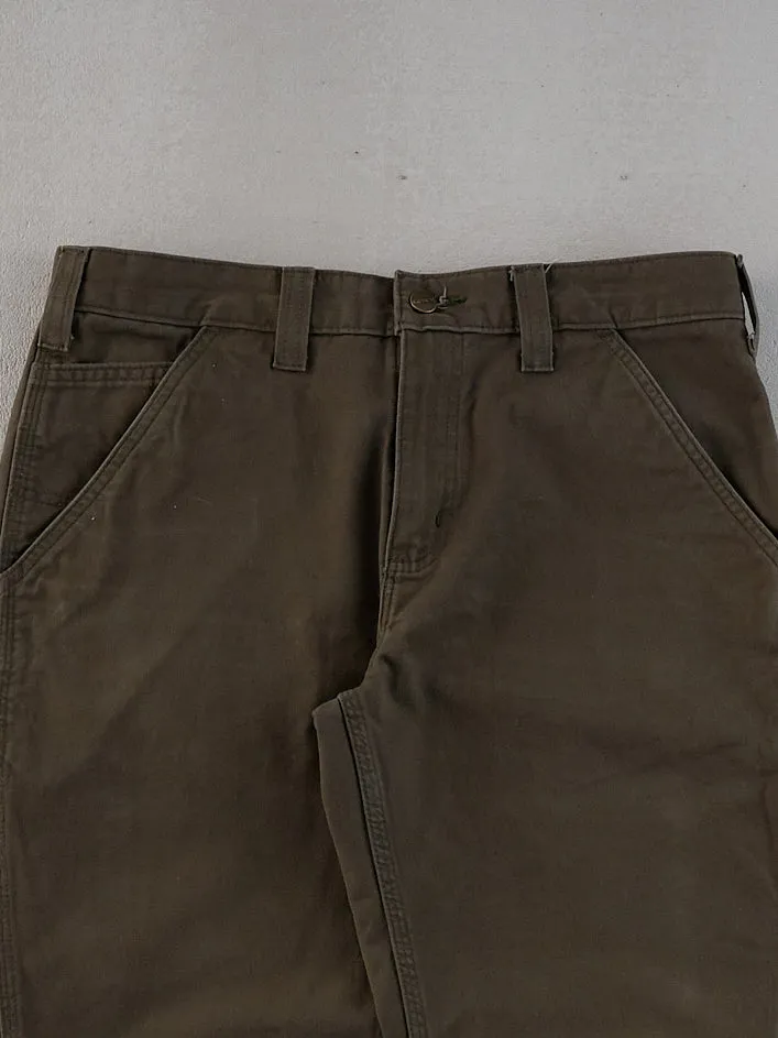 Vintage 90s Faded Dark Brown Carhartt Dungeree Carpenter Pants (32x30) sold by Rebalance Vintage product image thumbnail 3