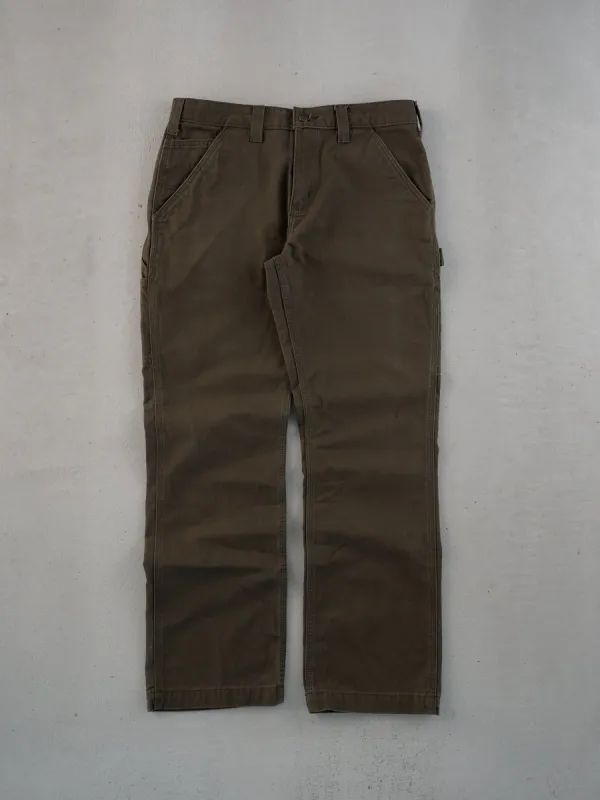 Vintage 90s Faded Dark Brown Carhartt Dungeree Carpenter Pants  (32x30) sold by Rebalance Vintage
