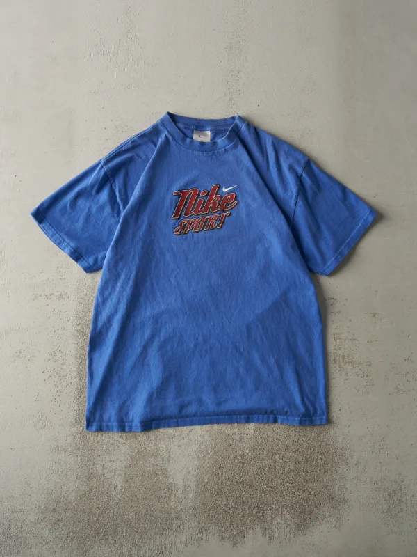 Vintage Y2K Blue Nike Sport Logo Tee (M) sold by Rebalance Vintage