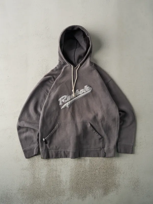 Vintage 90s Charcoal Grey Reebok Hoodie (L) sold by Rebalance Vintage