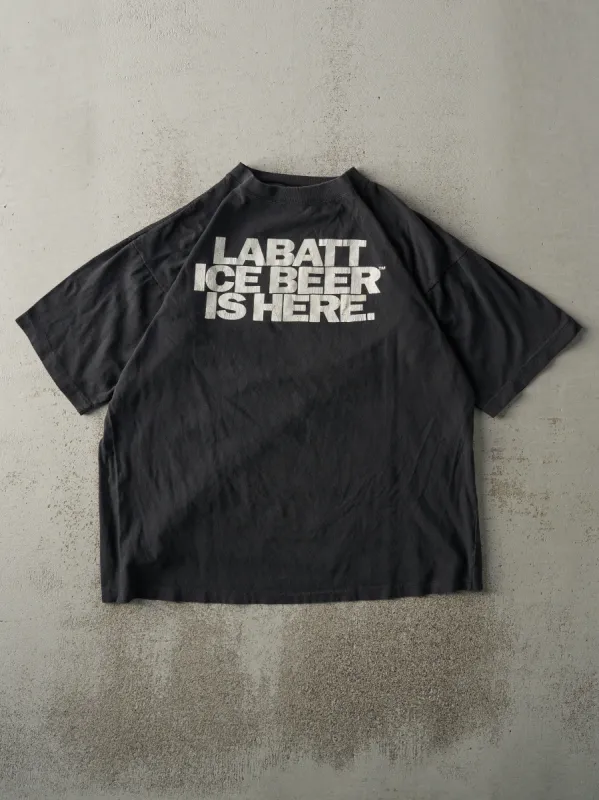 Vintage 90s Black Labatt Ice Beer Tee (L) sold by Rebalance Vintage