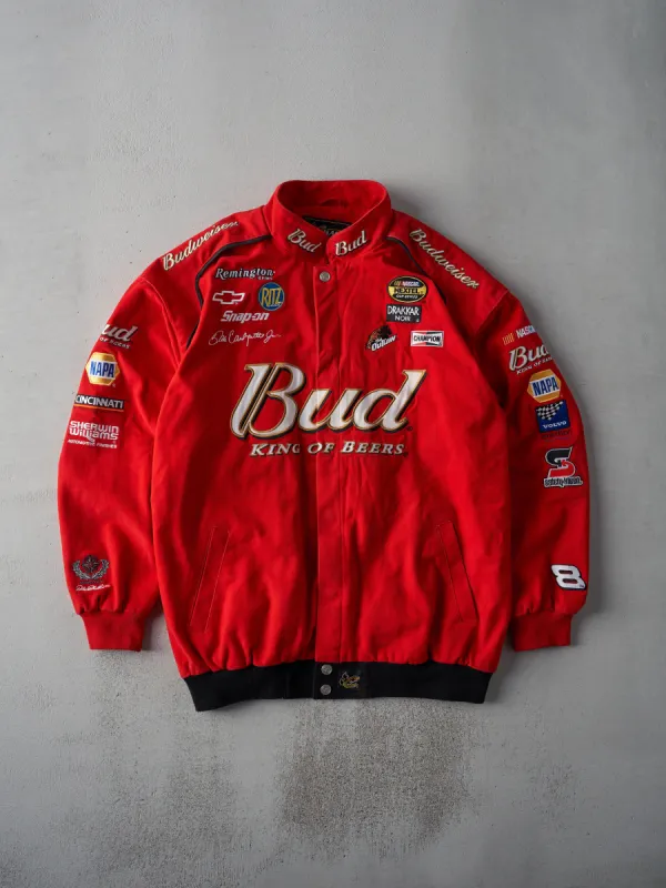 Vintage 90s Red Chase Authentic Budweiser Racing Jacket (XL) sold by Rebalance Vintage