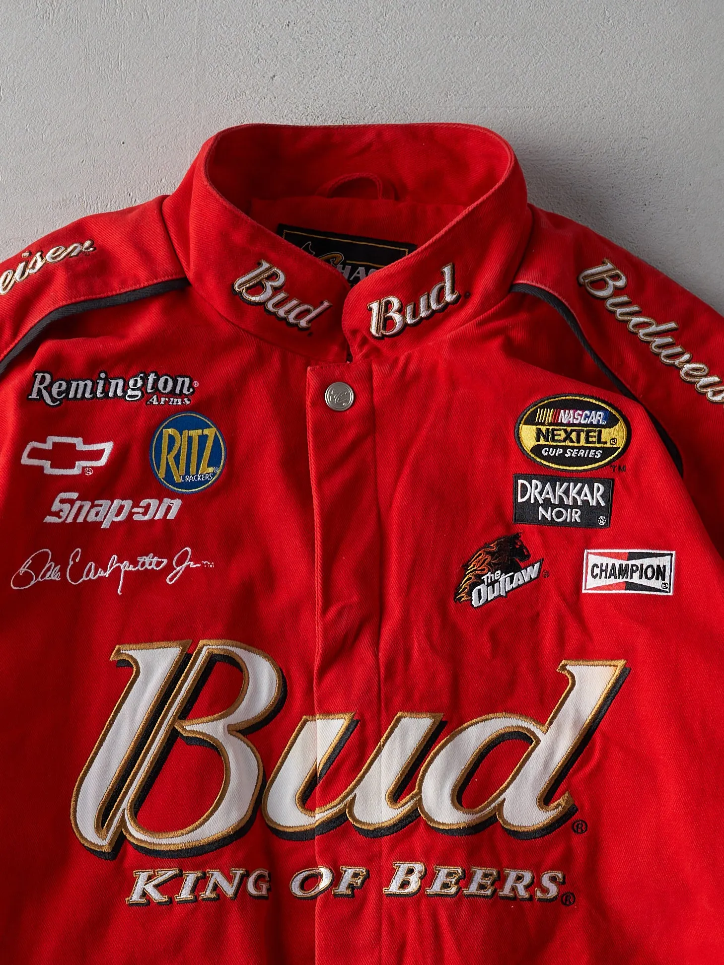 Vintage 90s Red Chase Authentic Budweiser Racing Jacket (XL) sold by Rebalance Vintage product image thumbnail 3