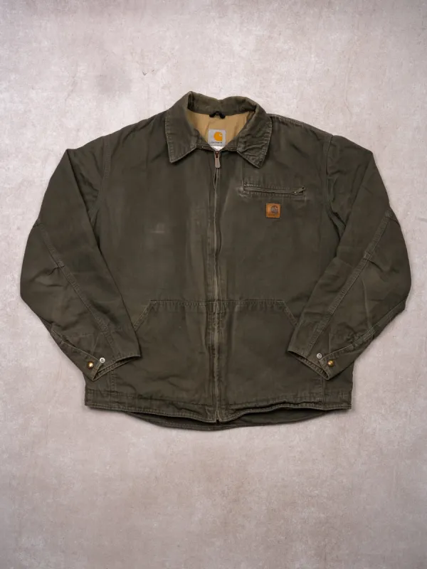 Vintage 90s Moss Green Carhartt Hamilton Jacket (L) made by Rebalance Vintage