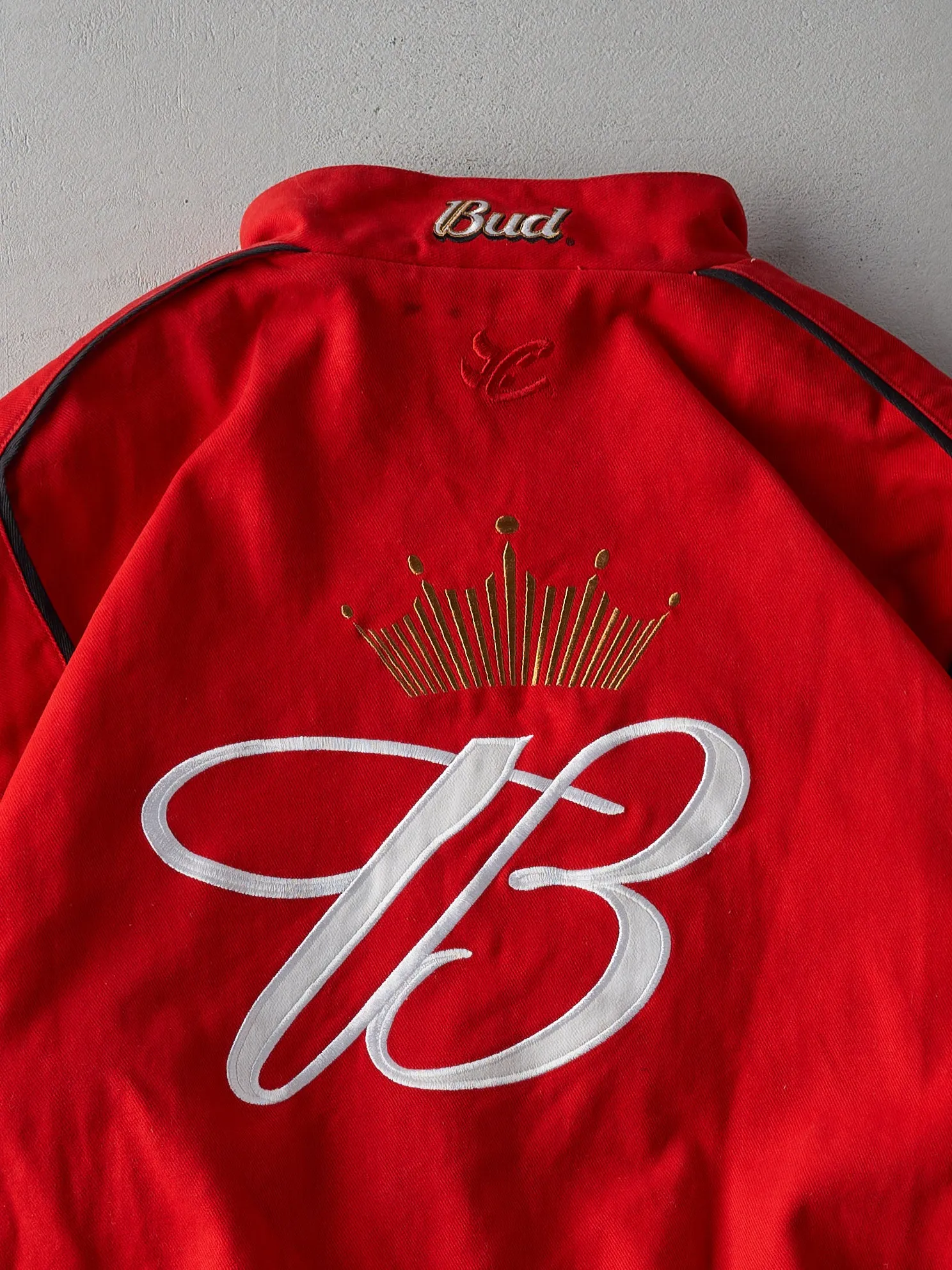 Vintage 90s Red Chase Authentic Budweiser Racing Jacket (XL) sold by Rebalance Vintage product image thumbnail 4