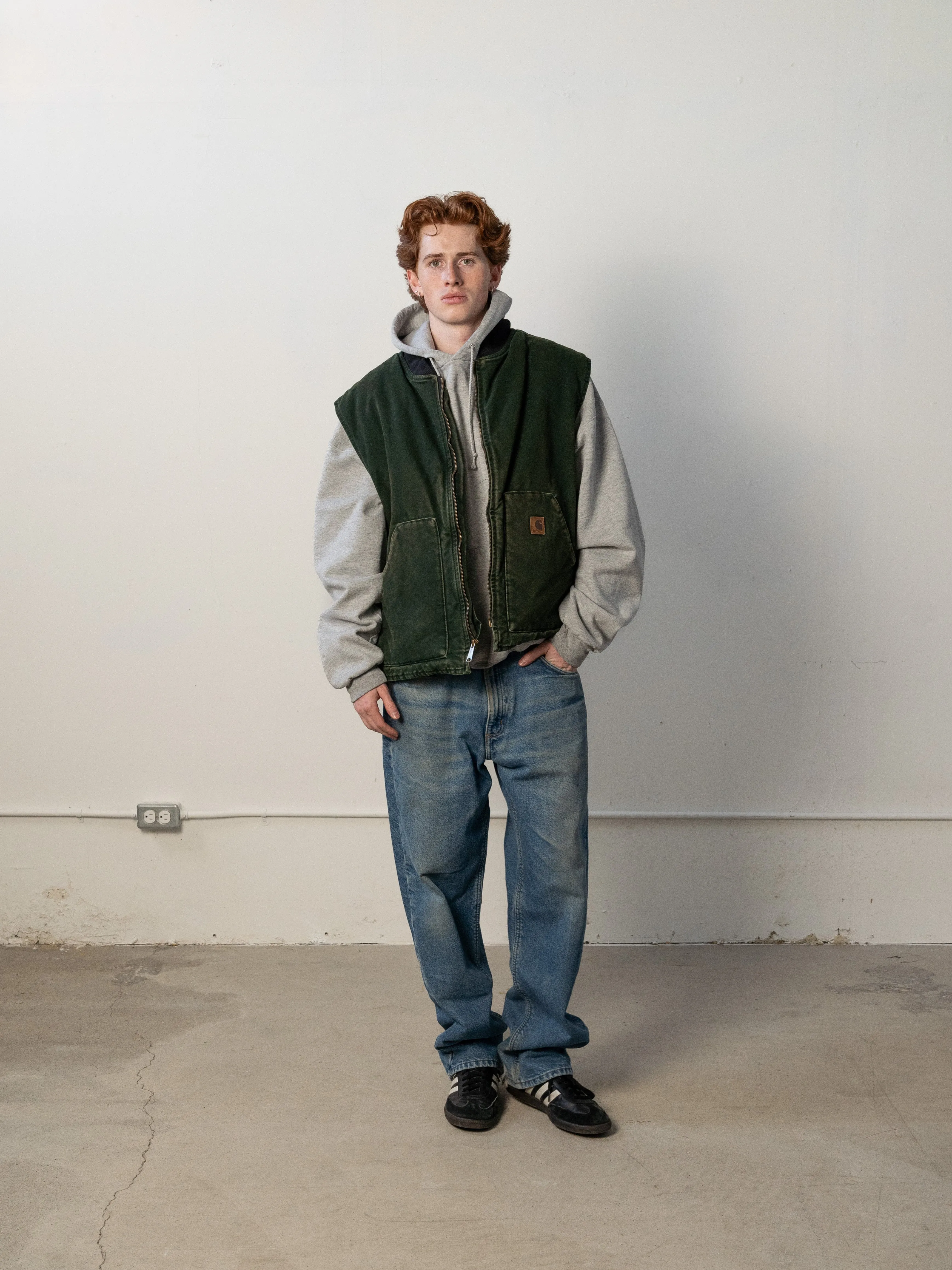 Vintage 90s Forest Green Carhartt Vest (XXL) sold by Rebalance Vintage product image thumbnail 2