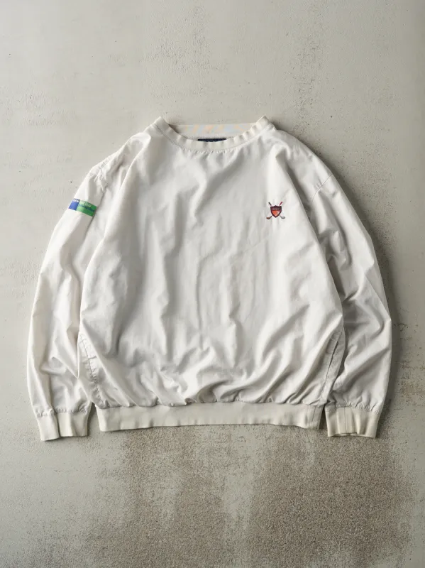Vintage Y2K White Polo Golf Pullover Jacket (L) sold by Rebalance Vintage