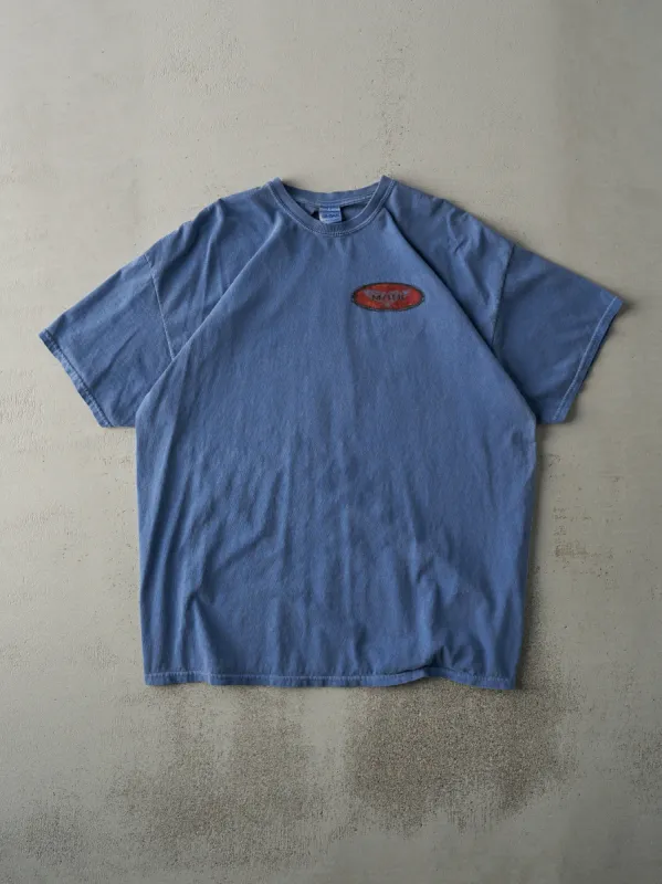 Vintage Y2K Washed Blue Maui Hawaii Tee (L) sold by Rebalance Vintage