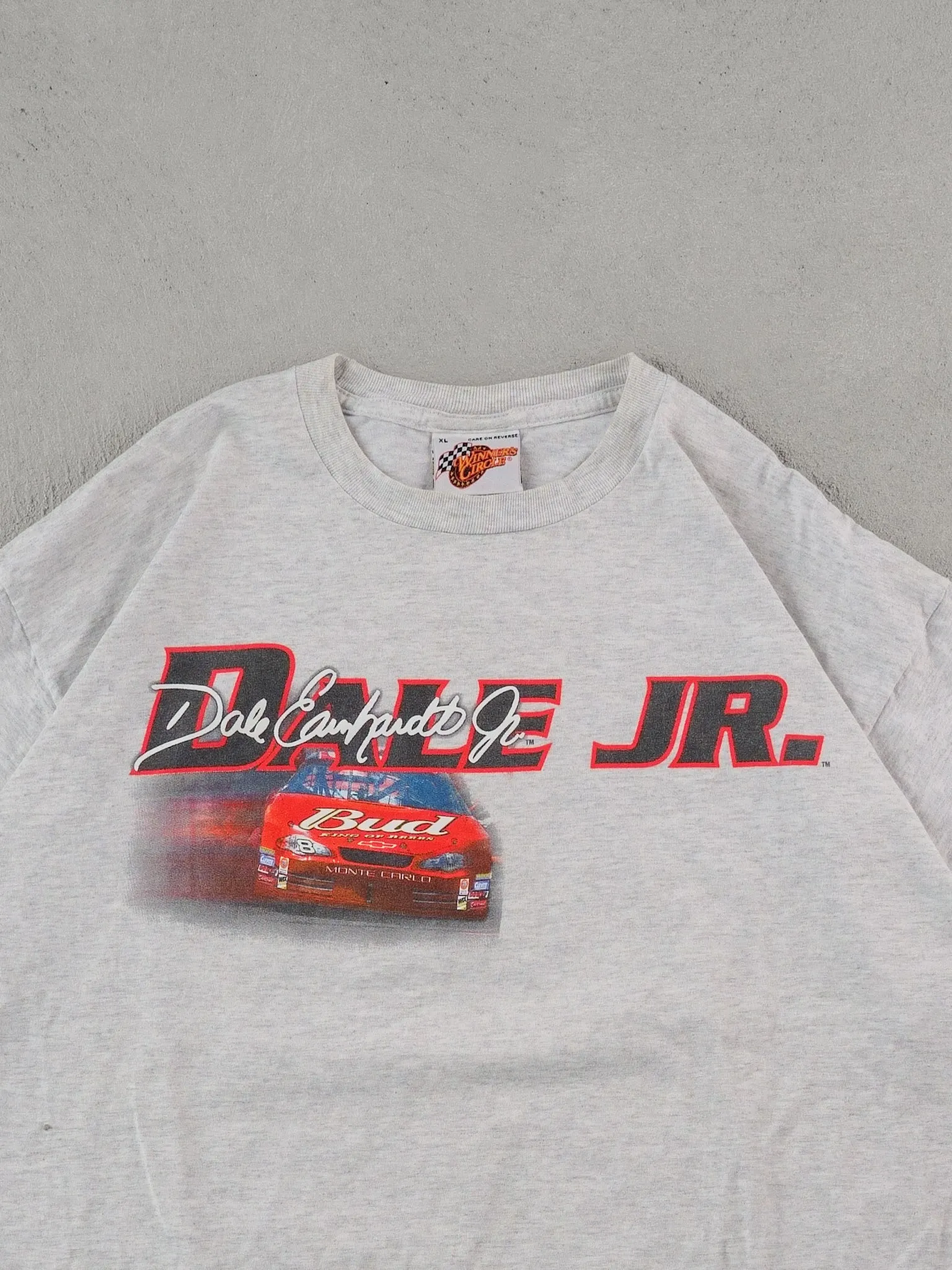 Vintage Y2k Grey Dale Jr Nascar Graphic Tee (L) sold by Rebalance Vintage product image thumbnail 3