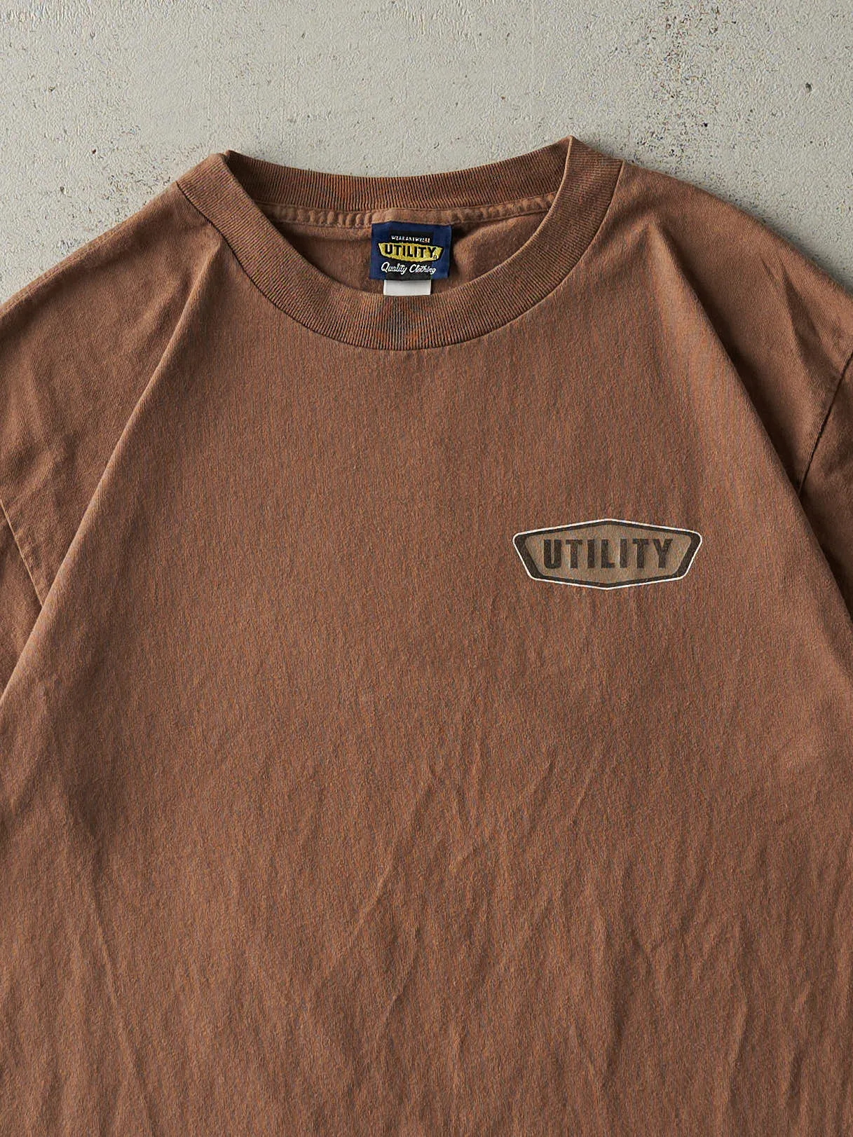Vintage Y2K Brown Utility Brand Tee (M) sold by Rebalance Vintage product image thumbnail 3