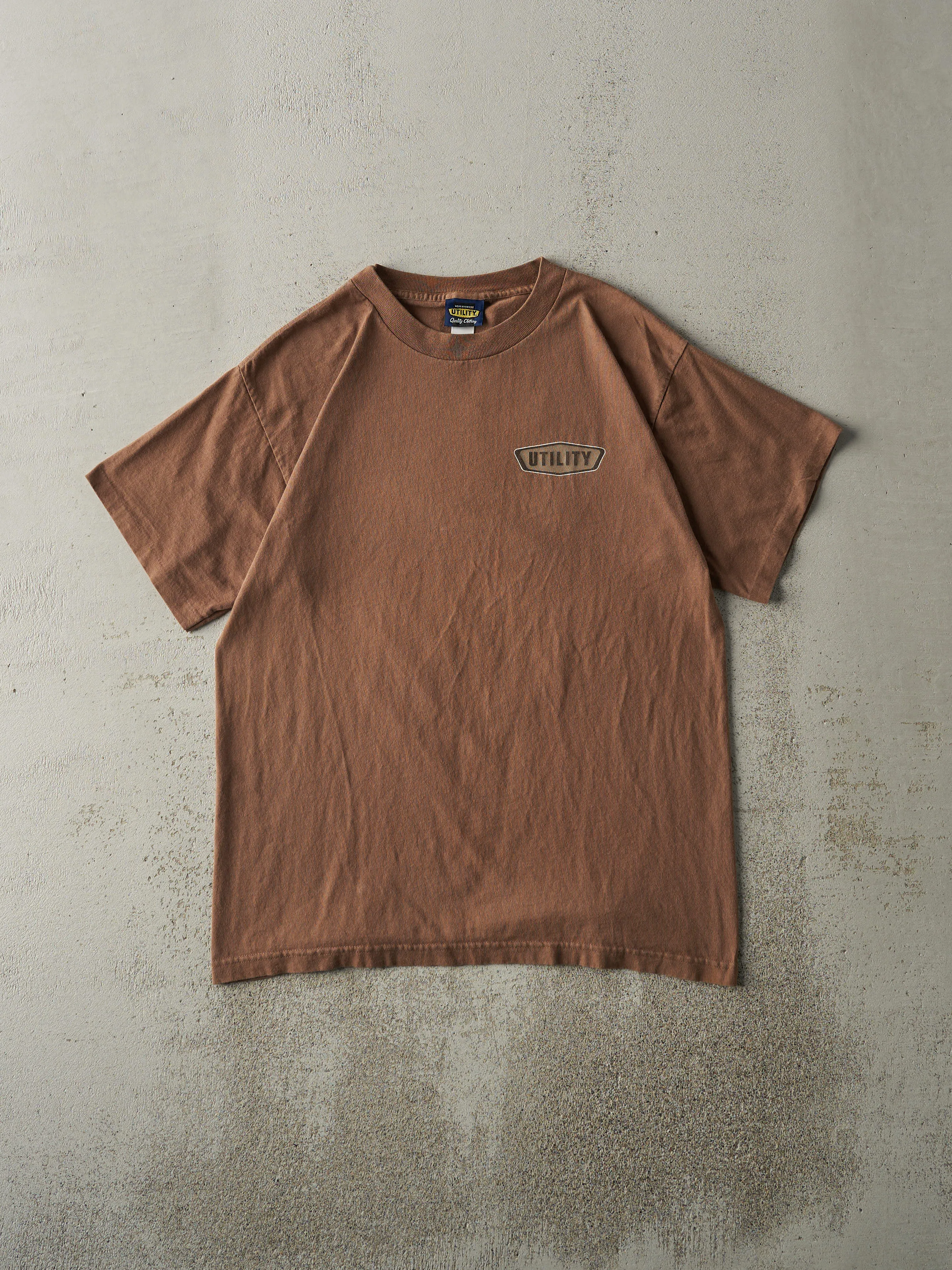 Vintage Y2K Brown Utility Brand Tee (M) sold by Rebalance Vintage product image thumbnail 2