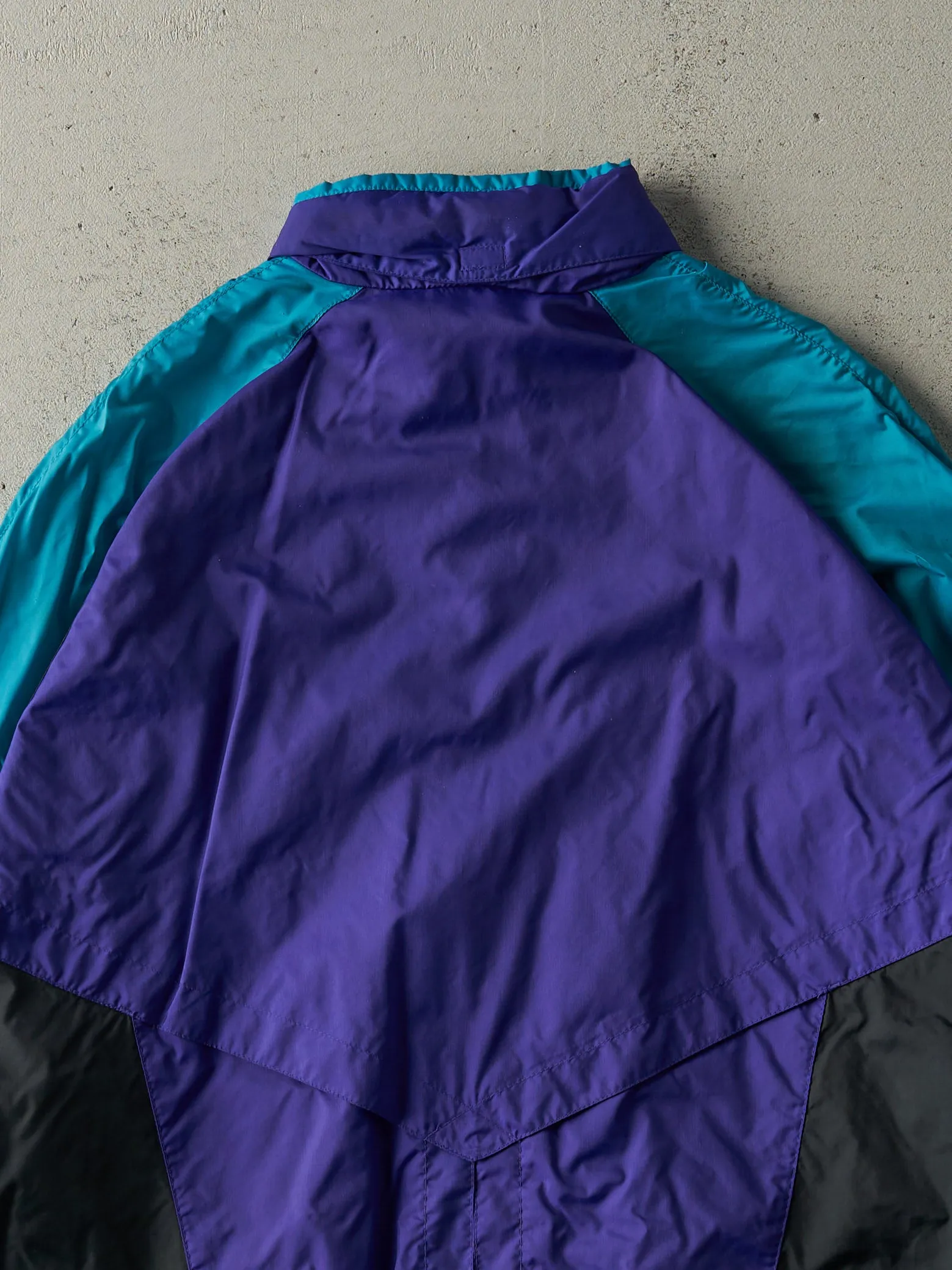 Vintage 80s Teal, Purple & Black Nike Windbreaker Jacket (M) sold by Rebalance Vintage product image thumbnail 5