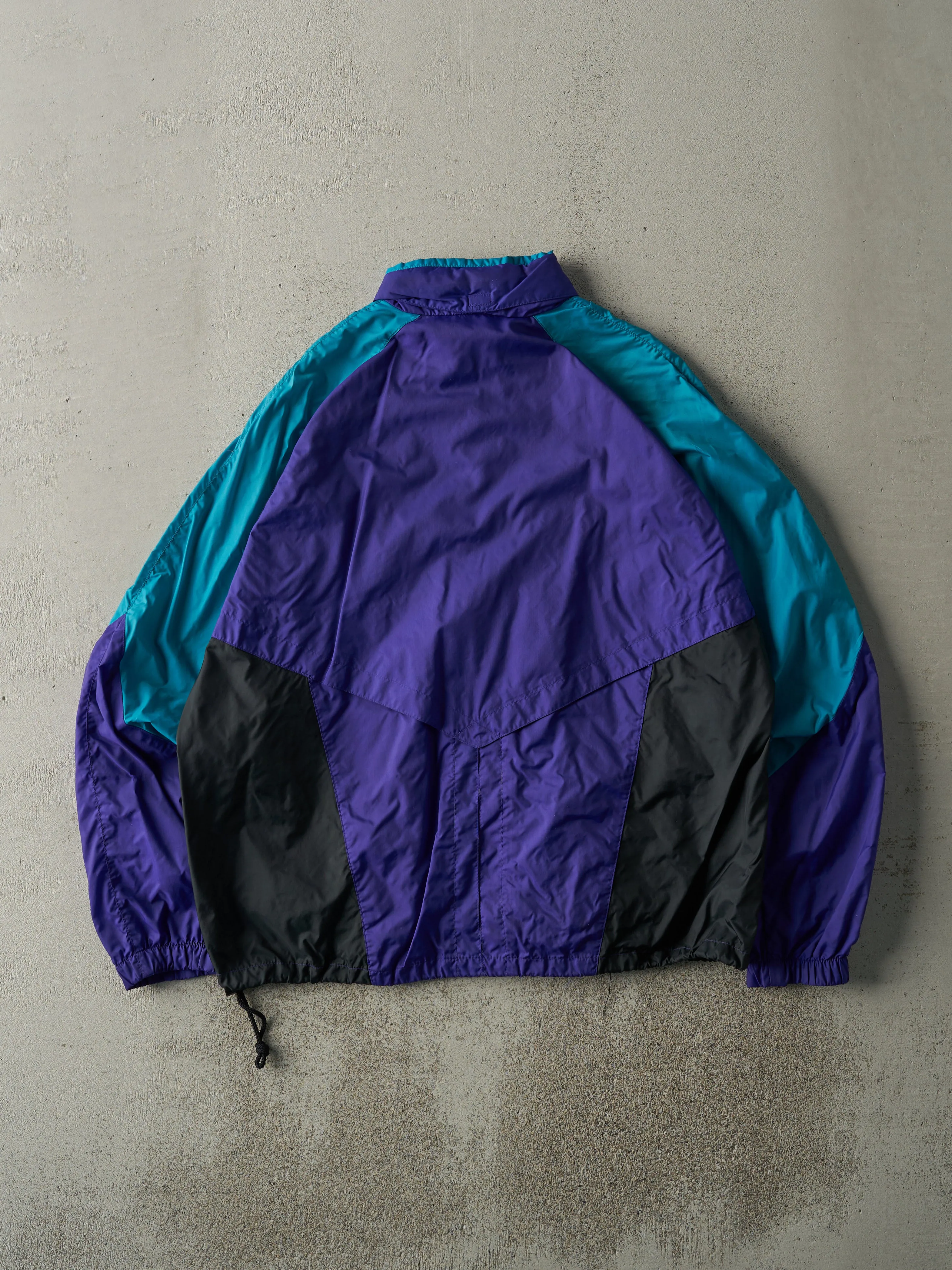 Vintage 80s Teal, Purple & Black Nike Windbreaker Jacket (M) sold by Rebalance Vintage product image thumbnail 2